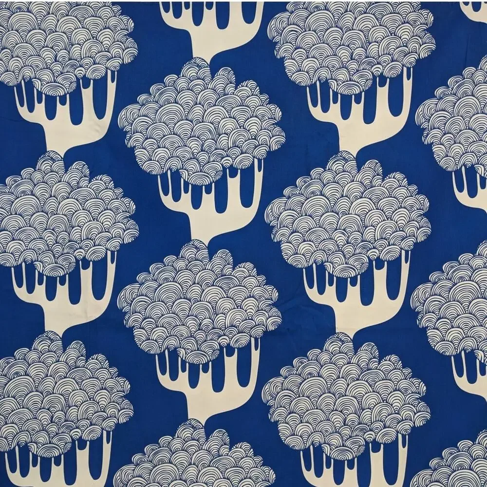 IKEA CURTAINS 2011 by EMMA HAGMAN Grommets Heavy Canvas Fabric ~ Mod Tree Design
